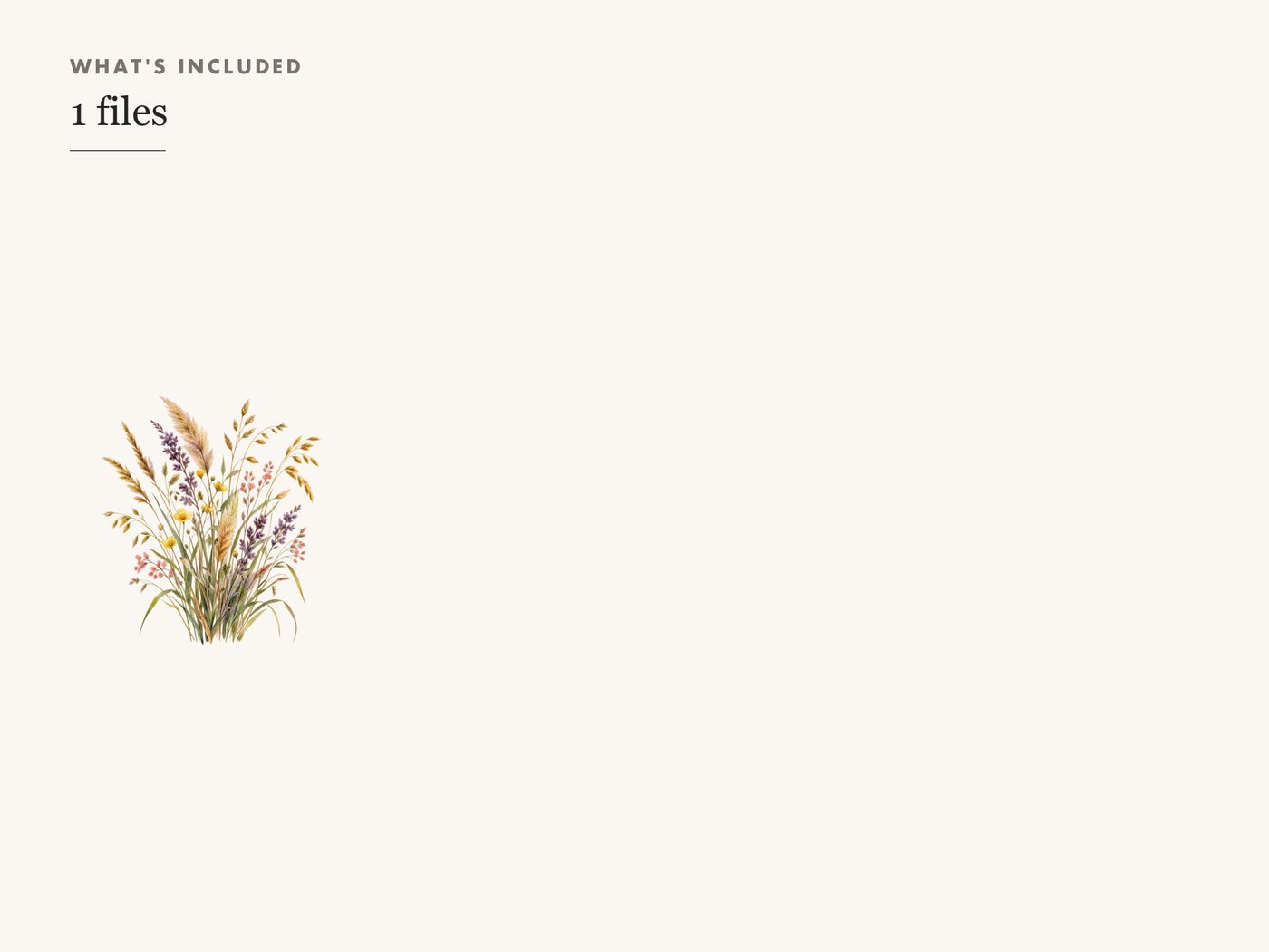Wheat and Grass Tuft PNG Clipart, Transparent Background — whats included